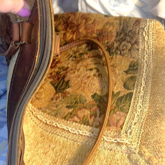 Down Home Leather Large Tapestry Tote - EUC - Picture 6 of 9